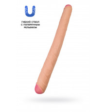 Фаллоимитатор realstick brutal castor двусторонний телесный 56 cм