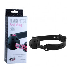 Кляп шарик дышащий ball gag черный