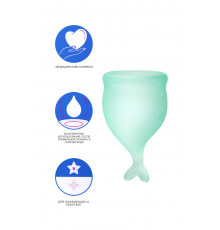 Набор менструальных чаш satisfyer feel secure menstrual cup светло-зеленый 2 шт