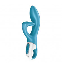 Нереалистичный вибратор satisfyer embrace me бирюзовый 21,2 см