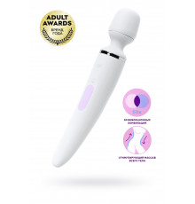Нереалистичный вибратор satisfyer woman wand 10 режимов белый 34 см